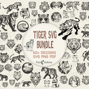 Tiger SVG Bundle, SVG-Dateien für Cricut, Tiger SVG, Tiger Kopf SVG, Tiger geschnitten Datei, Tiger Clipart, Tiger Kopf Clipart, Tiger Silhouette