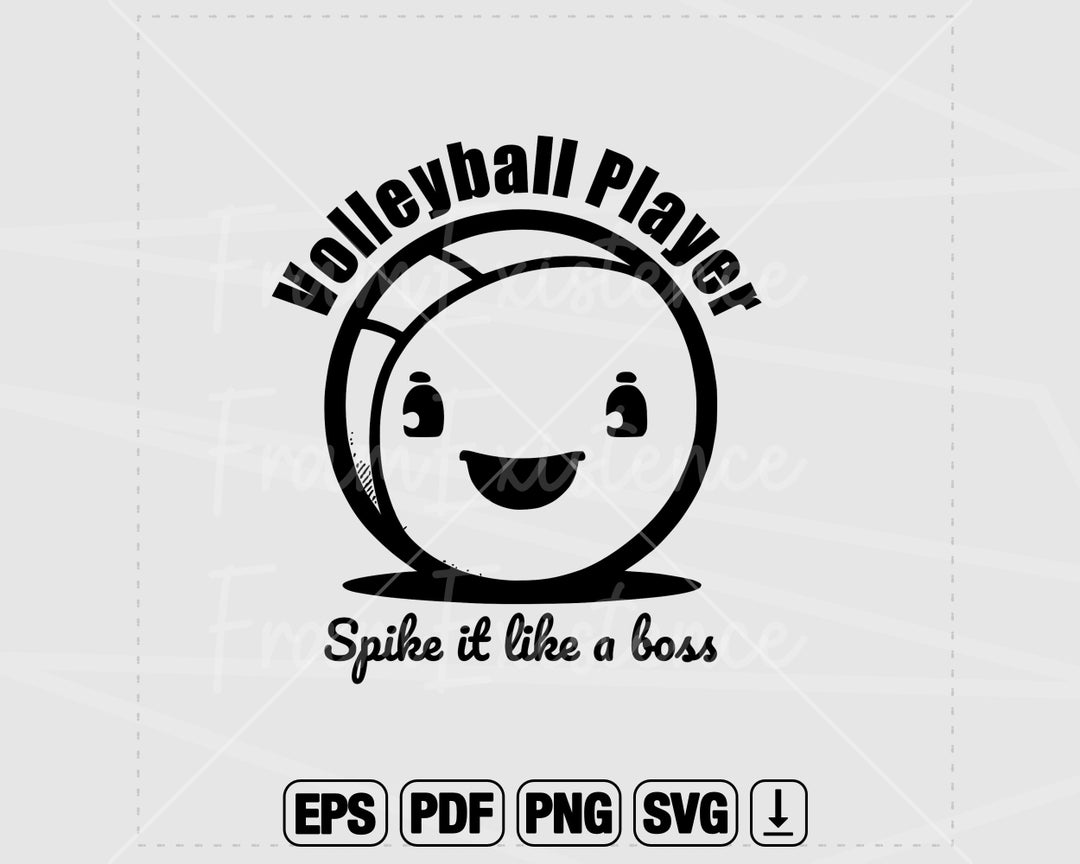 Cute Volleyball Svg Volleyball Fan Svg Volleyball Mom Svg Etsy