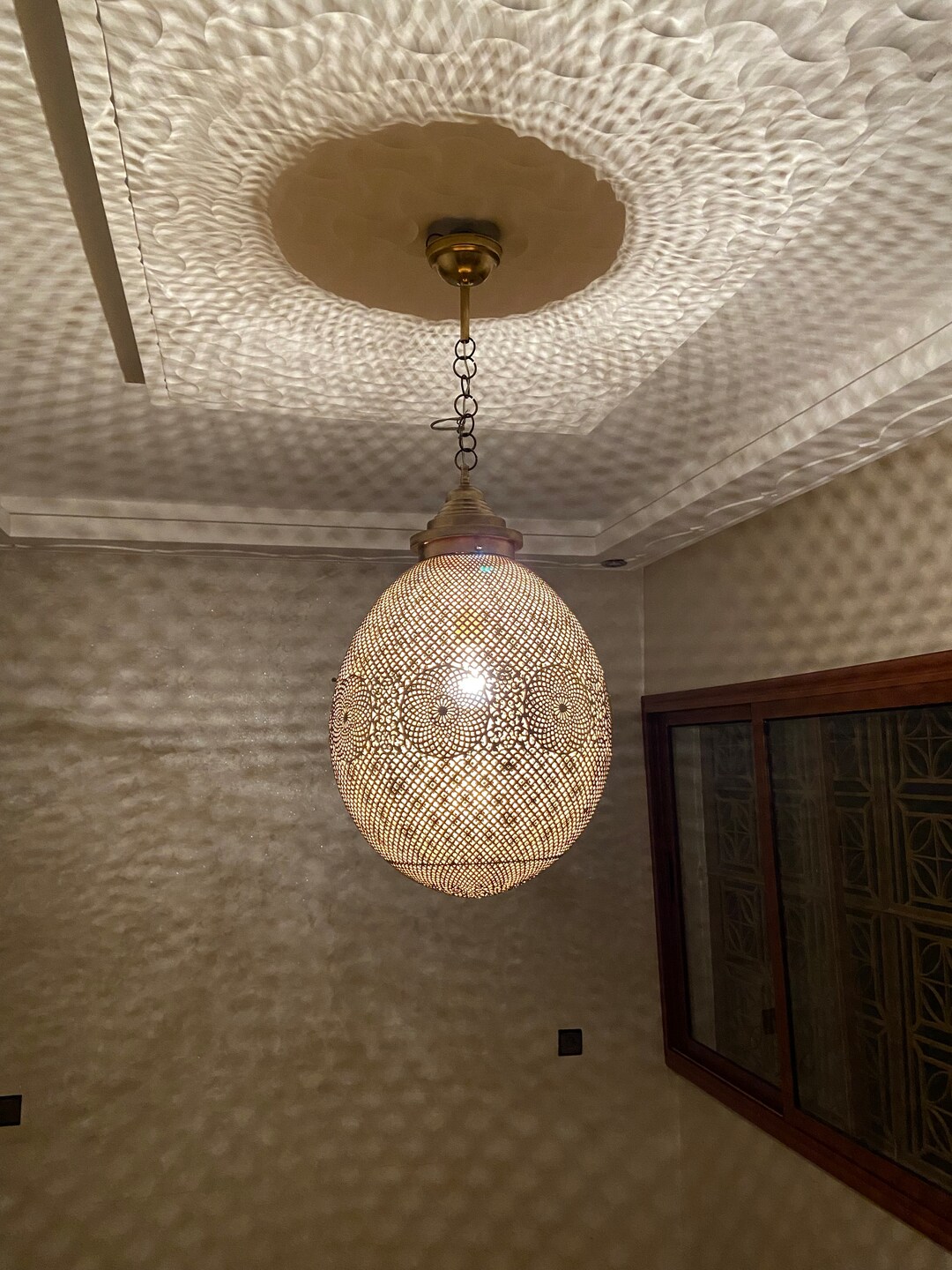 Moroccan Lamp CEILING Pendant Light Brass Moroccan Lampshades Etsy