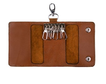 Leather key case, Leather key holder, Key organizer leather, Key pouch, Leather key wallet