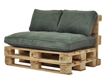 Pallet cushion set | Pallet cushions | Feincord| Garden furniture | Corduroy cushions | Loft furniture | 120x80 | 120x60 | 120x40 | 60x40 |