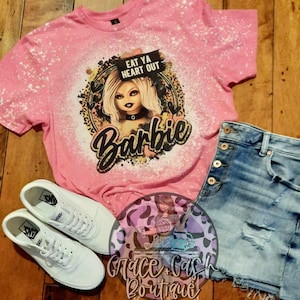 Bride of Chucky Barbie Bleached Tee