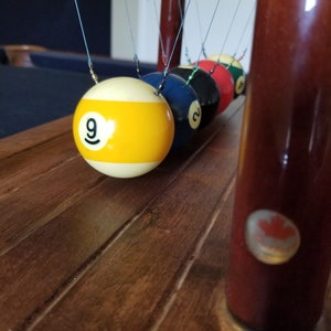 Billiards newtons cradle