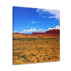 Canvas print of American desert southwest mountain landscape