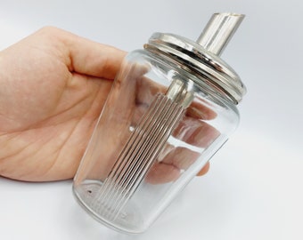Vintage Sugar Dispencer - retro glass sugar tavern bar container tube grain or powder coffe tea party traditional highway restaurant gift