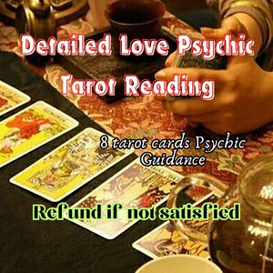 Lecture détaillée du tarot psychique de l'amour - Huit cartes de tarot