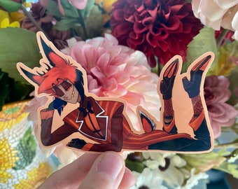 Teatime Alastor Vinyl Sticker