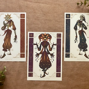 Serie de asistentes de guardería celestiales: mini impresión de 5” x 7” JUEGO DE 3