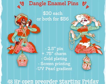 Infernal Cowboys dangle enamel pin PREORDER