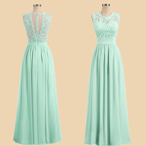 Sweetheart Chiffon Dresses With Back Criss-Cross Mint Green