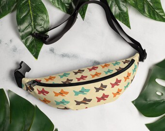 Marsupio a forma di Scottish Terrier, tracolla per passeggiate con il cane, borsa per dolcetti, sacchetto per escrementi di animali domestici, regalo personalizzato per gli amanti dello Scottie Terrier