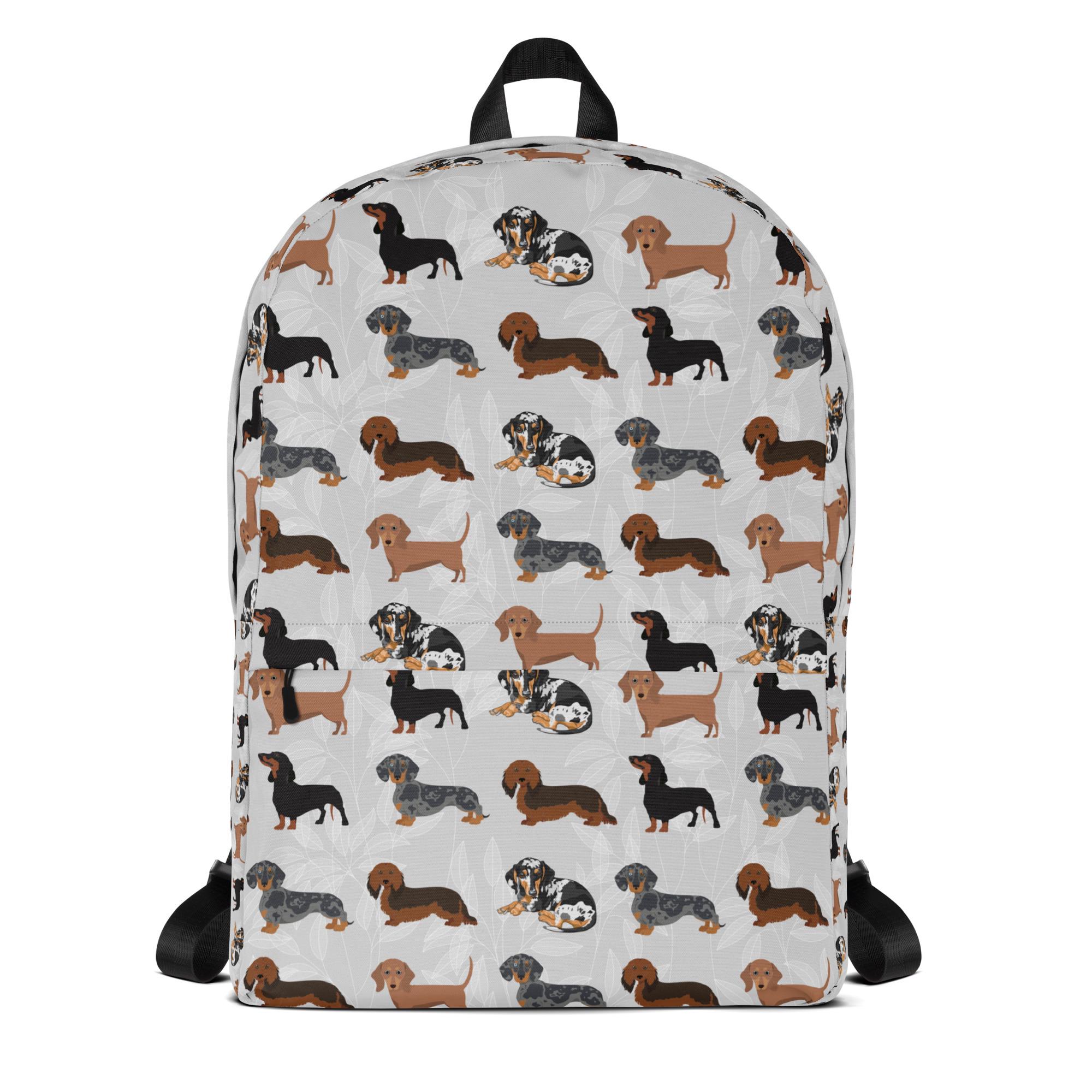 Dachshund Backpack Weenie Dog Bag Personalized Dachshunds  display picture 2