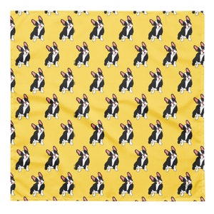 Boston Terrier Bandana Frenchie dog Scarf Personalized Terrier lover gift