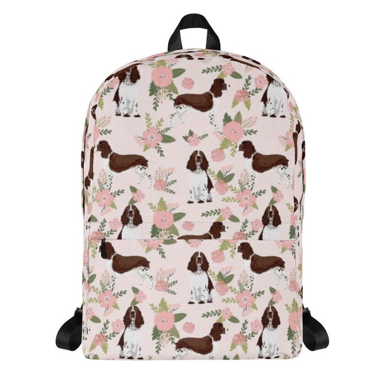 Springer Spaniel Backpack Cocker Spaniel Bag Personalized Spaniel Lover