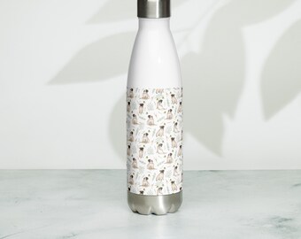 Pug Water Bottle Pugs Stainless Steel Tumbler Pugs lover gift