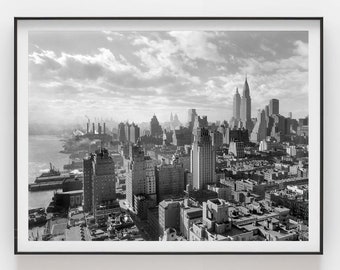 New York Skyline 1931 Kunstdruck | Vintage Foto | Hochwertiger Druck