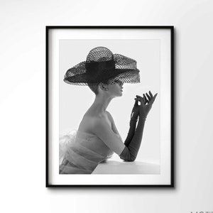 Hepburn Fashion Photography Print | Black and white | Premium Quality Print