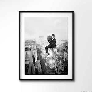 Photographing NYC from 18 Stories 1905 | New York | Vintage | Black and white photo | Premium Quality Print