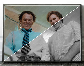 Step Brothers Zwaardgevecht toiletscène - Badkamerhumor Print | Premium kwaliteit afdrukken