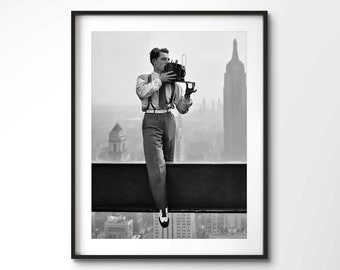 Charles C. Ebbets Print | Taking the iconic Lunch atop a Skyscraper photo 1932 | Rockefeller | New York | Premium Print