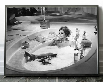 Brigitte Bardot Print French Actress Brigitte Bardot Plays Cards on Set