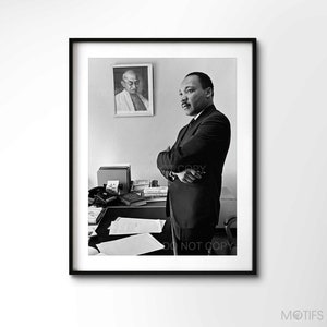 Martin Luther King, Jr. Print | Civil rights Leader 1955 | Vintage | Poster | Premium Quality Print