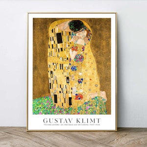 The Kiss by Gustav Klimt Print | Fine Art 1908 | Premium Quality Print ...