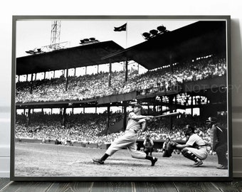 Joe DiMaggio Print | New York Yankees | Griffith Stadium 1941 | Premium Quality Print