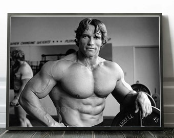 Arnold Schwarzenegger Print | Pumping Iron | Mr. Olympia | Poster | Premium Quality Print