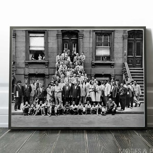 Jazz Portrait Print / A Great Day in Harlem / Art Kane's classic 1958 jazz photograph / Vintage / Premium Quality Print