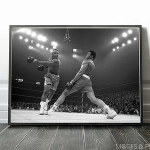 Muhammad Ali vs Joe Frazier Print | 1971 The Fight of the Century New York City | Vintage photo | Premium Quality Print