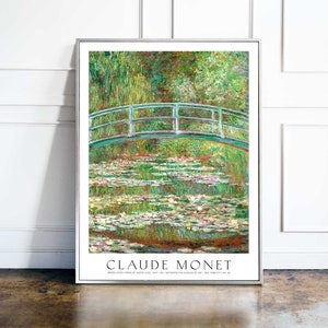 Claude Monet Print | Bridge over a Pond of Water Lilies 1899 | Impressionism | Premium Quality Print