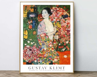 Gustav Klimt Print |  The Dancer 1916-1918 Art Nouveau| Fine Art | Premium Quality Print