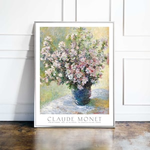 Claude Monet Print / Jarrón de flores 1882 / Impresionismo / Impresión de calidad premium