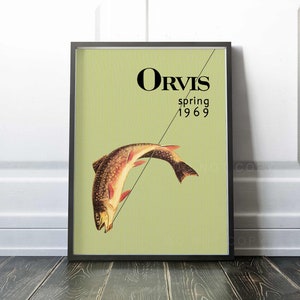 Orvis Catalog cover Print | Spring 1969 Trout Fishing | Vintage | Premium Quality Print