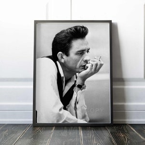 Johnny Cash Print | Vintage 1969 | Premium Quality Print