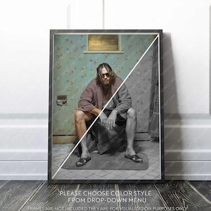 The Big Lebowski Print | Where&#39;s the Money Lebowski? | 1998 | Bathroom humor | Premium Quality Print