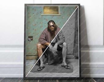 Lámina de El Gran Lebowski / ¿Dónde está el dinero, Lebowski? / 1998 / Humor escatológico / Impresión de alta calidad