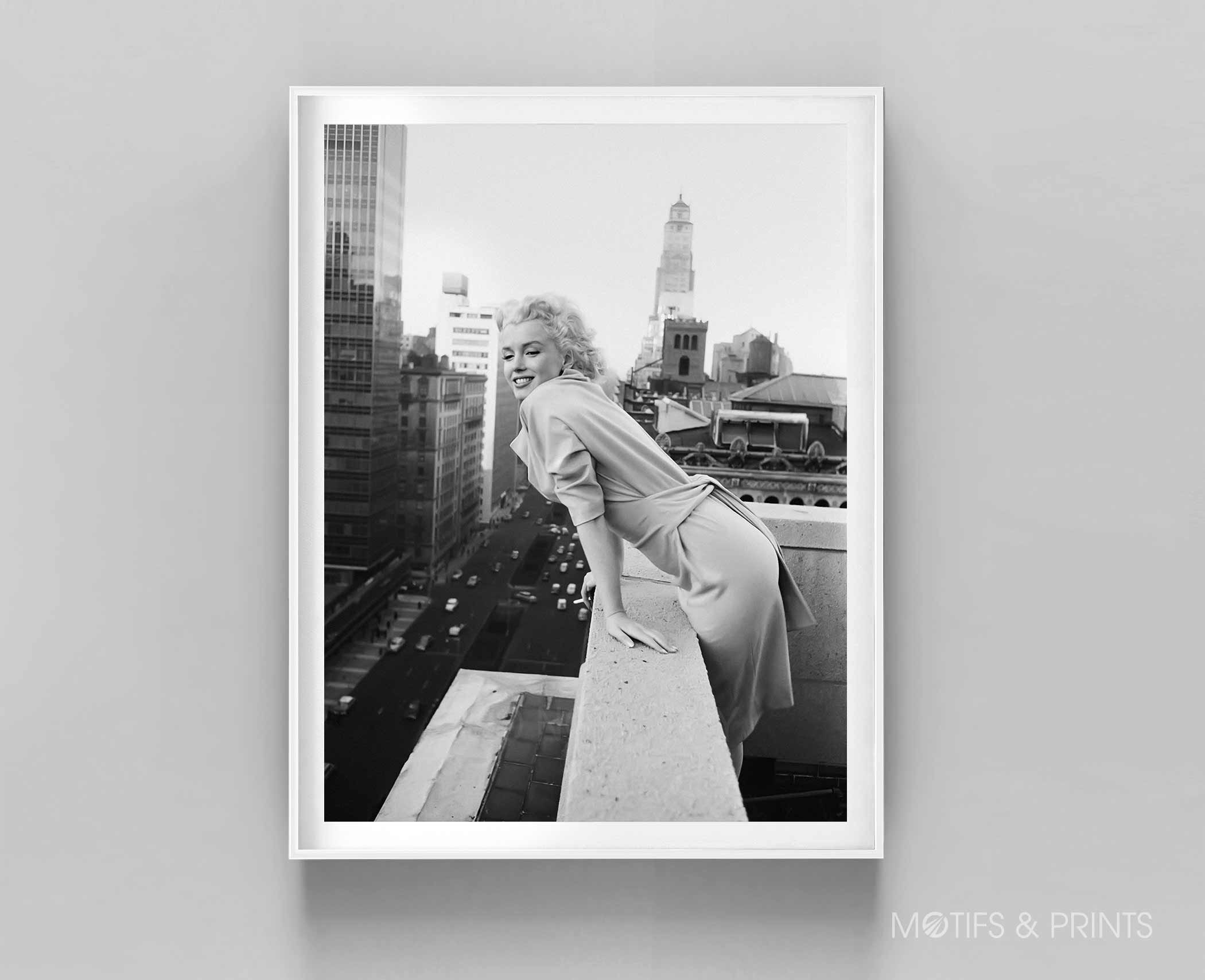 Marilyn Monroe | 1955 Ambassador Hotel NYC | Vintage Poster | Black and ...