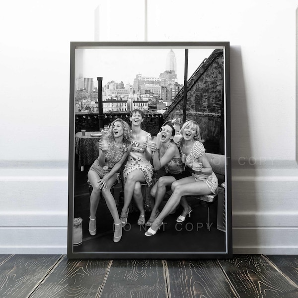 Sex in the City Print |  Rooftop party scene | Premium Quality Print