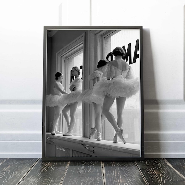 Ballerinas of the American Ballet | Rehearsal at George Balanchine's School of American Ballet | New York City, 1936 | Premium Quality Print