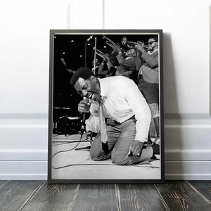 Otis Redding Print | Performing onstage 1967 | Soul Music | Vintage | Poster | Premium Quality Print
