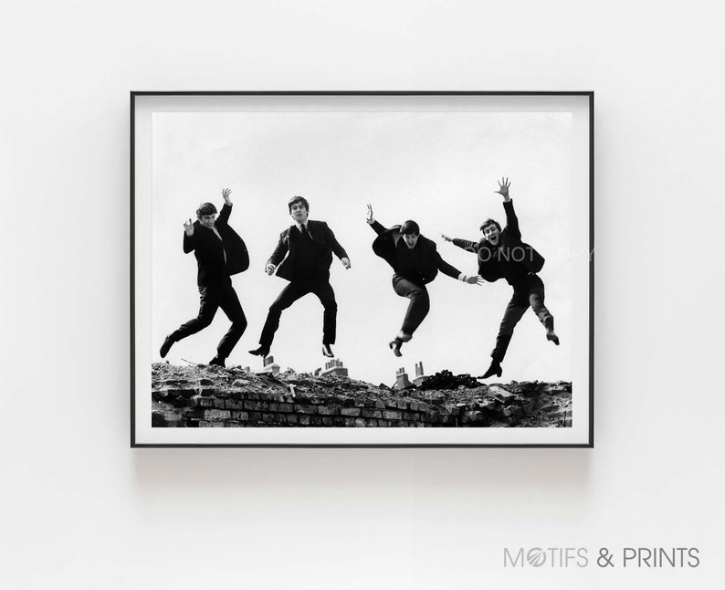 The Beatles Print | Beatles Jumping 1963 | Twist & Shout EP cover | Premium Quality Print image 3