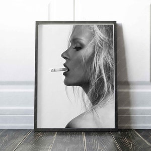 Kate Moss Print | Creative Photography | Vintage | Wall Decor | Premium Quality Print