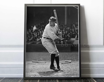 Babe Ruth Print | New York Yankees | Vintage 1921 | Premium Quality Print