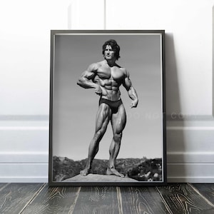 Frank Zane Print | Classic Physique | Three-time Mr. Olympia 1977-79 | Vintage | Bodybuilding Poster | Premium Quality Print