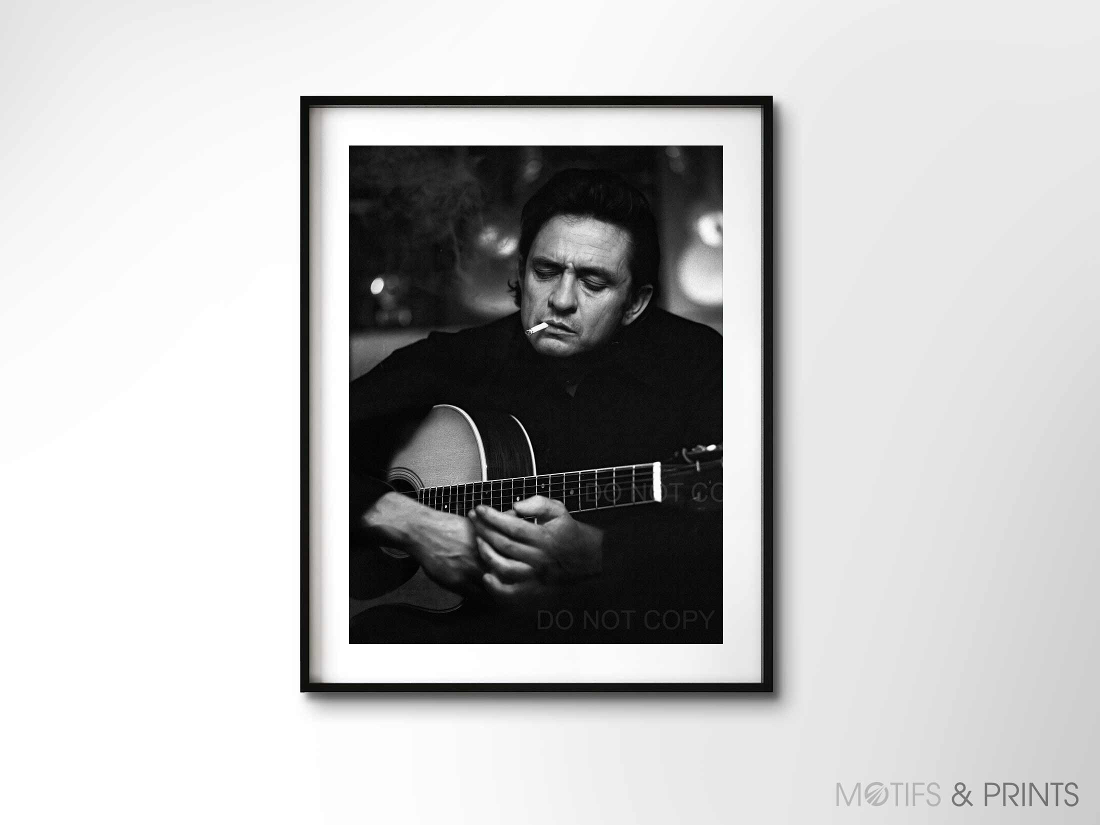 Johnny Cash Print | Vintage Photo 1970 | Premium Quality Print - Etsy