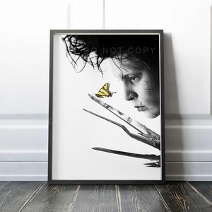 Edward Scissorhands | Johnny Depp | Tim Burton movie | Premium Quality Print