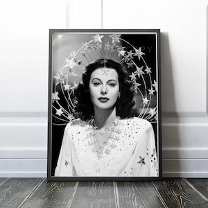 Hedy Lemarr Print | Austrian-American film actress as Sandra Kolter in the 1941 MGM film Ziegfeld Girl | Premium Quality Print