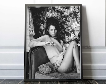 Kate Moss Print | Modefotografie | Vintage Foto | Hochwertiger Druck